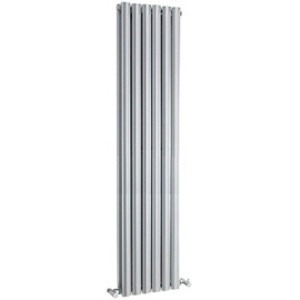 HLS86 Hudson Reed 1500x354mm Revive Silver Double Panel Radiator