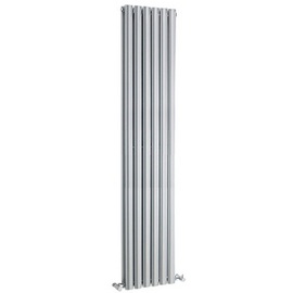 HLS87 Hudson Reed 1800x354mm Revive Silver Double Silver Radiator