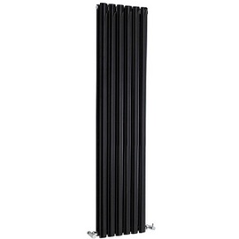 HLB77 Hudson Reed 1800x354mm Revive Black Double Panel Radiator