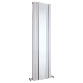 HLW63 Hudson Reed 1500x381mm Sloane White Double Panel Radiator With Mirror