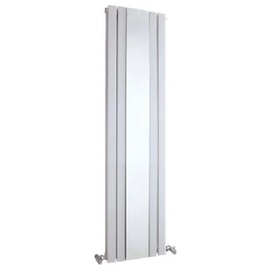 HLW64 Hudson Reed 1800x381mm Sloane White Double Panel Radiator With Mirror