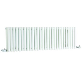 HLW22 Hudson Reed 300x1064mm Refresh White Double Panel Horizontal Radiator