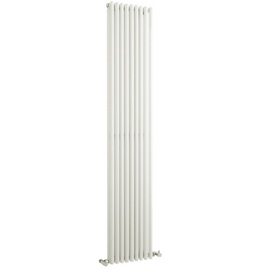 HLW23 Hudson Reed 1800x350mm Refresh White Double Panel Vertical Radiator