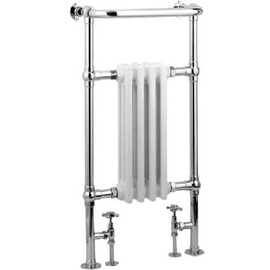 HT306 Hudson Reed 945x495mm Earl Chrome Traditional Heated Towel Rail