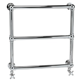 HT305 Hudson Reed 685x685mm Empress Chrome Traditional Heated Towel Rail