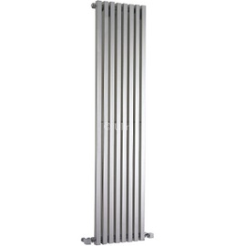 HLS96 Ultra 1800x360mm Kinetic High Gloss Silver Vertical Radiator
