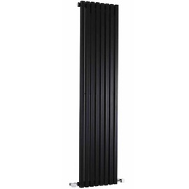 HLB97 Ultra 1500x360mm Kinetic High Gloss Black Vertical Radiator