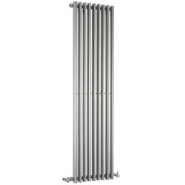 HLS98 Ultra 1800x405mm Energize High Gloss Silver Vertical Radiator