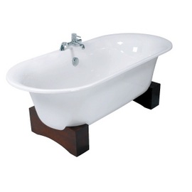 FSA015 Florence 1735x790mm Free Standing Bath On Feet Dark Wood