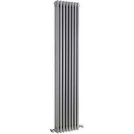 HXS12 Ultra 1800x381mm Colosseum Silver Triple Column Vertical Radiator