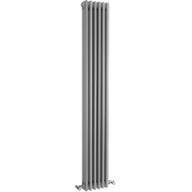 HXS11 Ultra 1800x291mm Colosseum Silver Triple Column Vertical Radiator