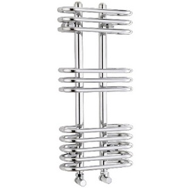 HK366 Ultra 650x300mm Sway Chrome Cloakroom Heated Towel Rail