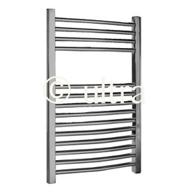 HK385 Ultra 500x700mm Curved Chrome Ladder Heated Towel Rail