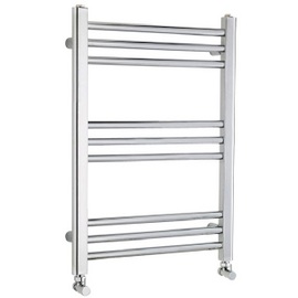 HK365 Ultra 500x700mm Cloakroom Chrome Ladder Heated Towel Rail