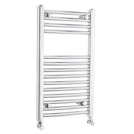 HK368 Ultra 400x700mm Curved Cloakroom Chrome Ladder Heated Towel Rail