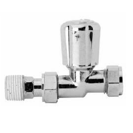 HT371 Ultra Chrome Radiator Valves Straight