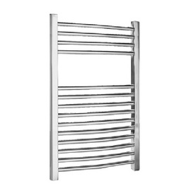 MTY066 Premier 500x700mm Curved Chrome Ladder Heated Towel Rail
