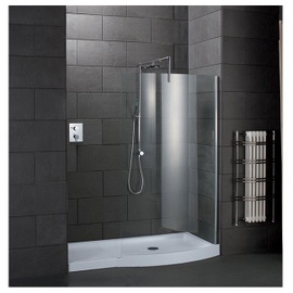 STS047 Style 1700 Walk In Enclosure (Right Hand) with Low Level Tray & Shower & End Panel
