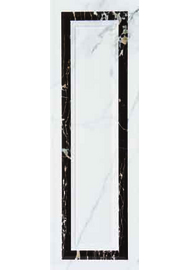 TIL013 Statuario Blanco Ornate Ceramic Wall Tile 251x756mm