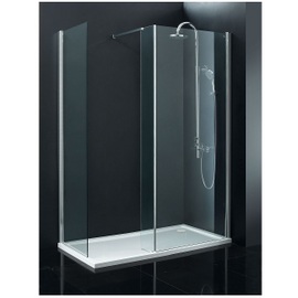 INS019 Indi Walk-in Shower Enclosure 1685x700 Inc Tray, End Panel & Waste