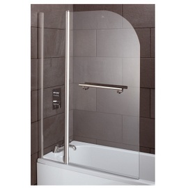 STS055 Style 1020mm Double Bath Screen With Towel Rail