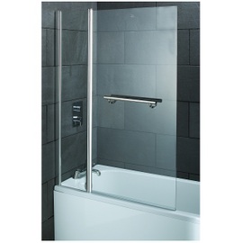 STS059 Style 1020mm Double Rectangle Bath Screen With Towel Rail