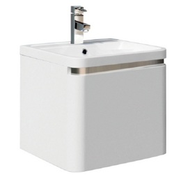 FUR002 Darwin 600 Wall Hung White Vanity Unit & Basin with Soft Close Drawer