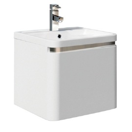 FUR001 Darwin 500 White Wall Hung Vanity Unit & Basin with Soft Close Drawer