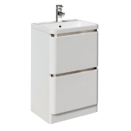FUR006 Vancouver 500mm Floor Standing Soft Close Drawer Vanity Unit With Basin