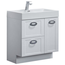 FUR025 Hadrian 750mm Semi Wall Hung Vanity Unit With Basin