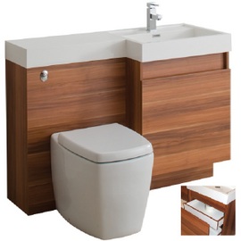 Trafalgar 1200 Vanity & WC Unit Inc. Basin & Double Soft Close Draws