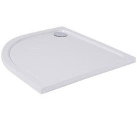 Indi 1000x800x45mm Offset Quadrant Stone Resin Left Hand Shower Tray