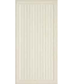 TIL056 Tissage Beige Frame Textured Ceramic Wall Tile 316x592mm