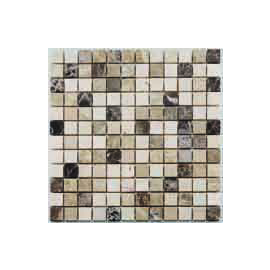 TIL111 Antique Travertine Marfil Mosaic Tile 300x300mm