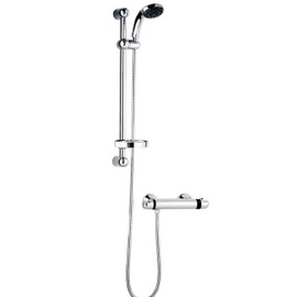 A3910 Ultra Dune Thermostatic  Shower Bar Valve & Slider Rail Kit