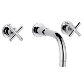 HEX373 Ultra Helix Crosshead Wall Mounted Bath Filler