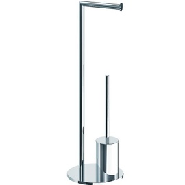 ACC030 Magnum Floor Standing Toilet Roll & Brush Holder