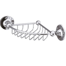 ACC050 Woodbury Chrome Wire Corner Soap Basket