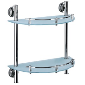 ACC067 Alberta Rounded Double Glass Shelf