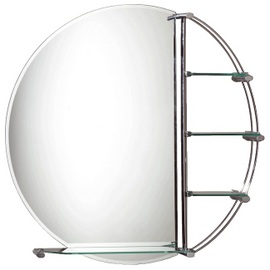 MIR037 Lacey Mirror 800 x 800 with 4 glass shelves