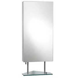 MIR056 Utah 300 x 600 x 300 Mirror Corner Cabinet With Glass Shelf