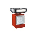 LDL023 Wesco Retro Scales With Clock Red