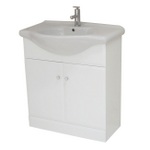FUR161 Gloss White 750 Vanity Unit
