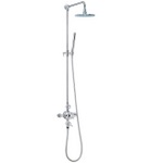 TCS075 Trend Dual Control Exposed Valve & Rigid Riser With Slider Kit Pack With Round Head