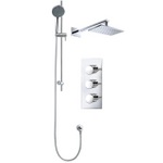 TCS081 Trend Triple Concealed Valve With Handwheels, Slide Rail Kit & Square Head