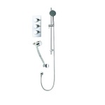 TCS089 Trend Triple Concealed Valve With Handwheels, Bath Filler & Slide Rail Kit