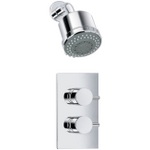 TCS101 Trend Dual Control Concealed Valve With Round Handwheels & Fixed Head