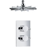 TCS102 Trend Dual Control Concealed Valve With Round Handwheels & Star Head