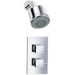 TCS107 Trend Dual Control Concealed Valve With Square Handwheels & Fixed Head