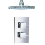 TCS110 Trend Dual Control Concealed Valve With Square Handwheels & Round Head